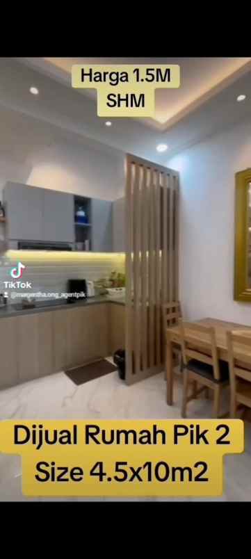rumah pik2 shm furnished nempel