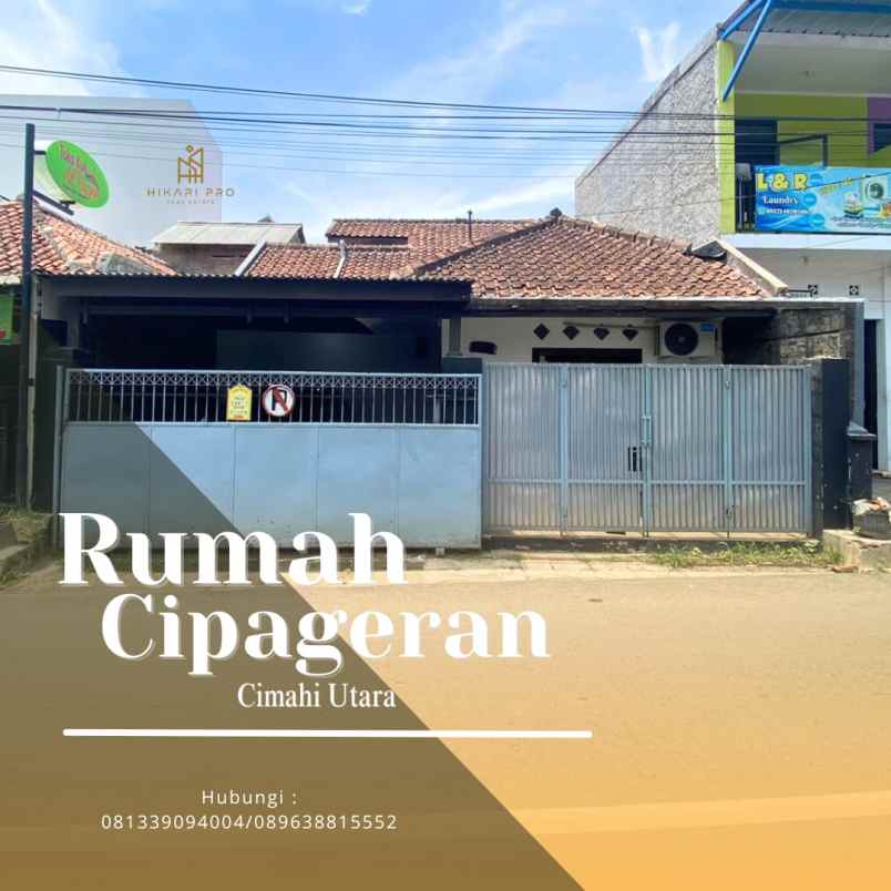 rumah pinggir jalan cipageran raya kolmas cimahi