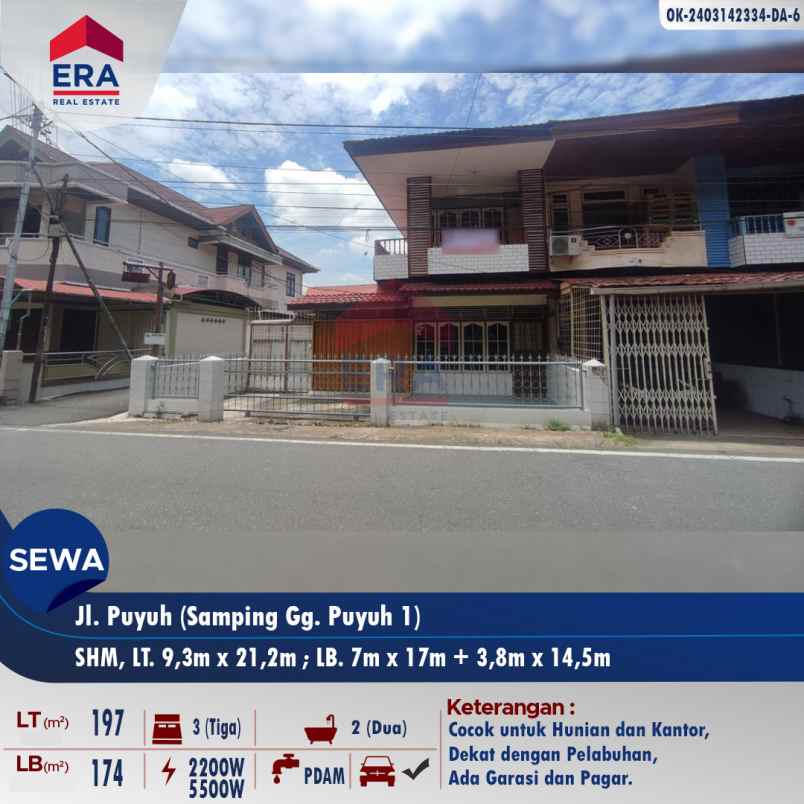 rumah sewa dekat pelabuhan jl puyuh