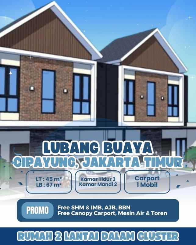 rumah skandinavian murah di lubang buaya jakarta timur