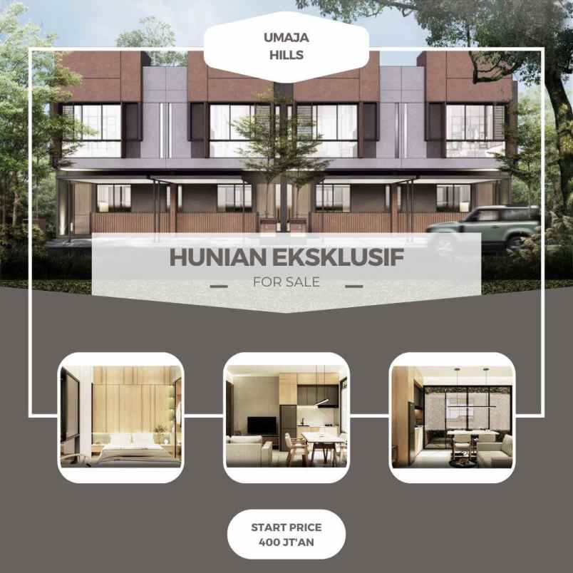 rumah type kontemporer 2 lantai harga 1 lantai dp 0