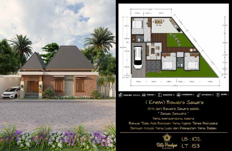 rumah villa mewah harga murah di borobudur