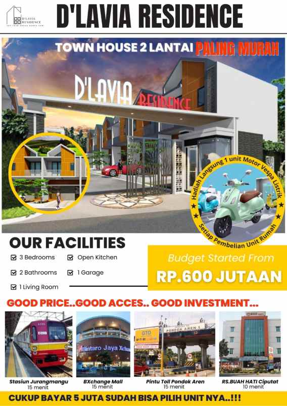 spesial price ramadhan 600jtaan 2 lantai pinggir jalan