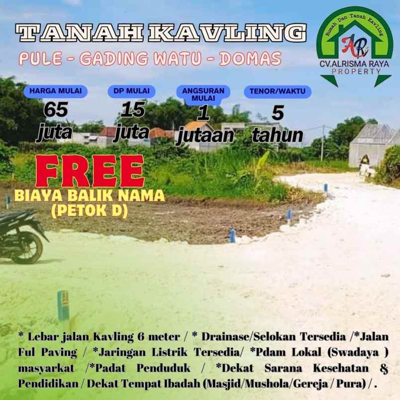 tanah kavling siap bangun dp 15 juta