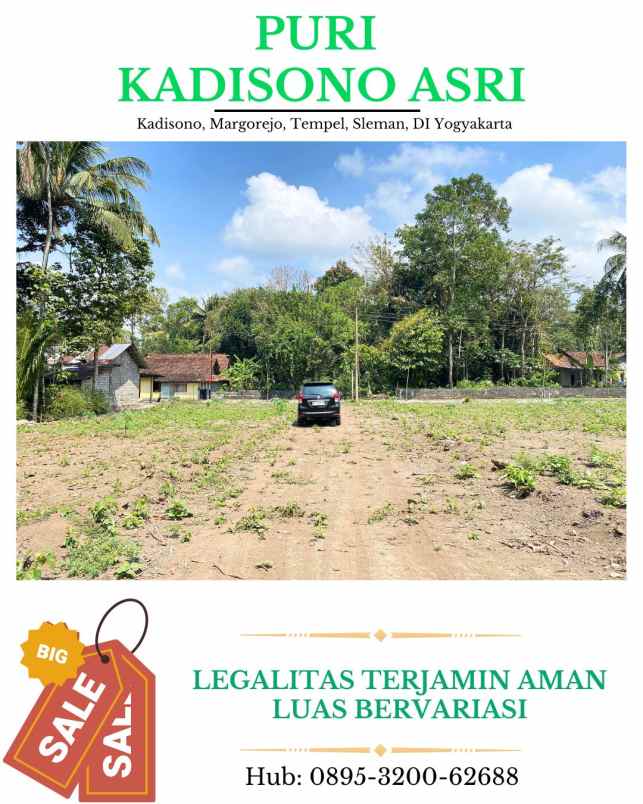 tanah murah di sleman utara 180 jutaan