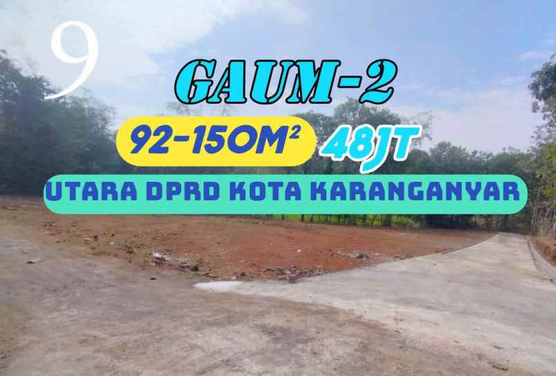 tanah murah dijual di gaum karanganyar