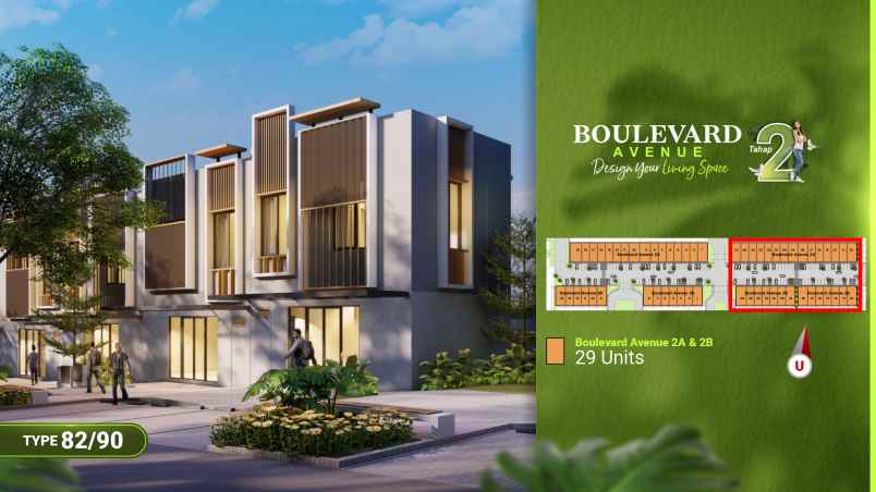 dijual boulevard avenue lokasi strategis bisa dicicil