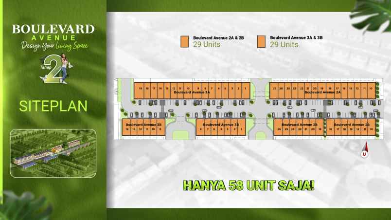 dijual boulevard avenue lokasi strategis bisa dicicil