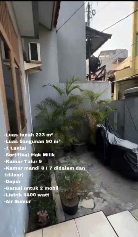 dijual kost jalan kebon kacang 3