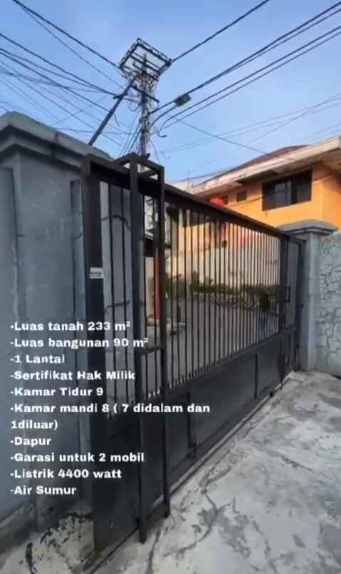 dijual kost jalan kebon kacang 3