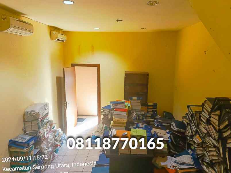 dijual ruko gudang kantor jalan raya serpong km 7