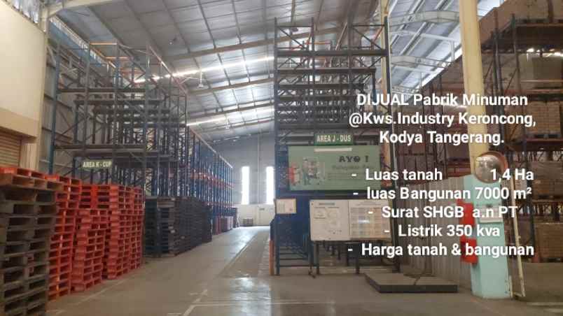 dijual ruko gudang kantor kawasan industri keroncong