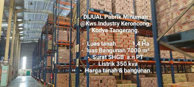 dijual ruko gudang kantor kawasan industri keroncong