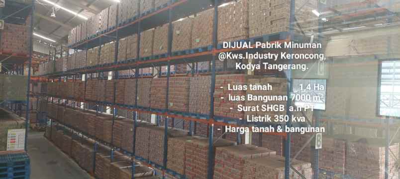 dijual ruko gudang kantor kawasan industri keroncong