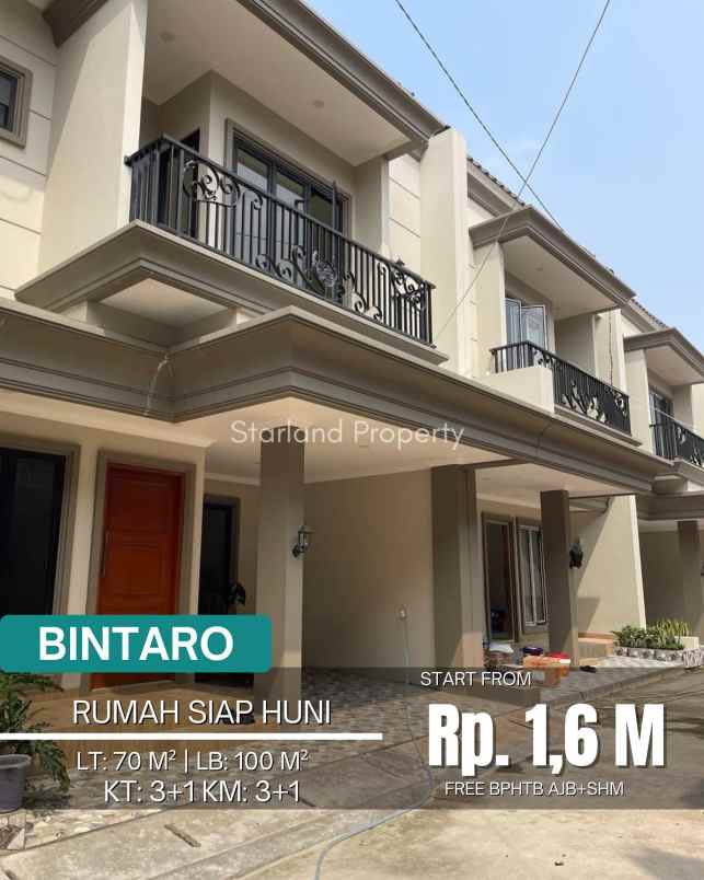 dijual rumah bintaro sektor 4