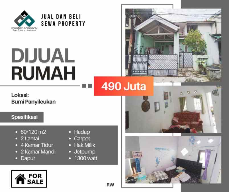 dijual rumah bumi panyileukan