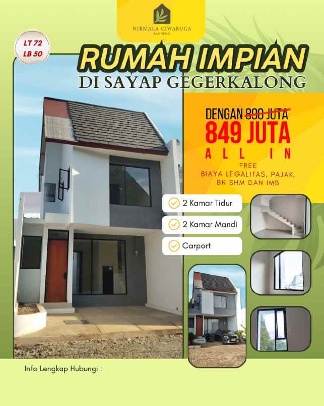 dijual rumah ciwaruga