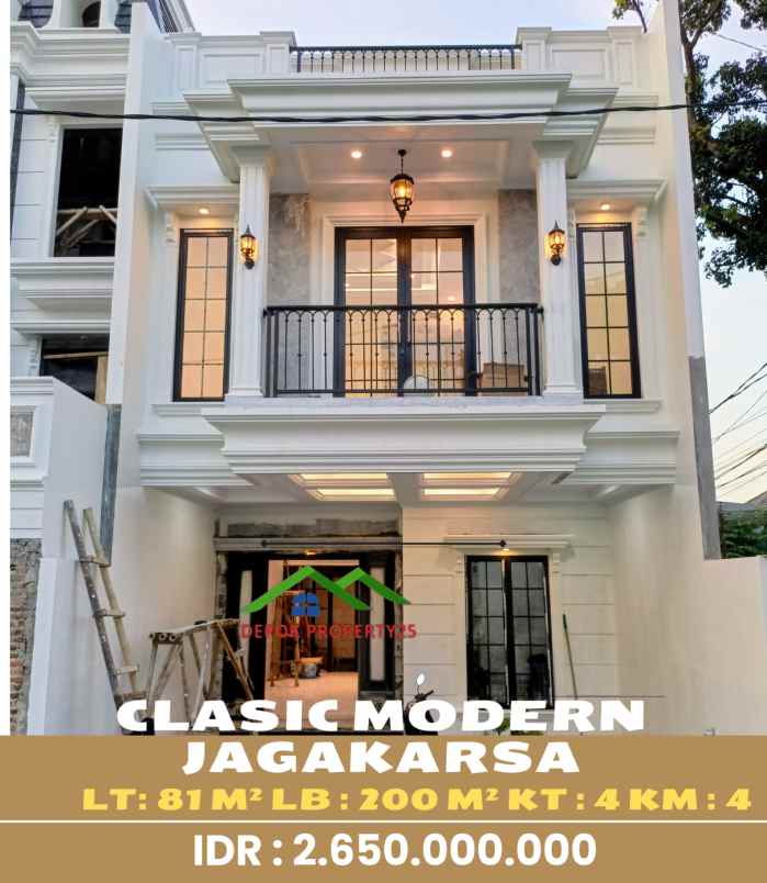 dijual rumah clasic modern dan murah di jagakarsa