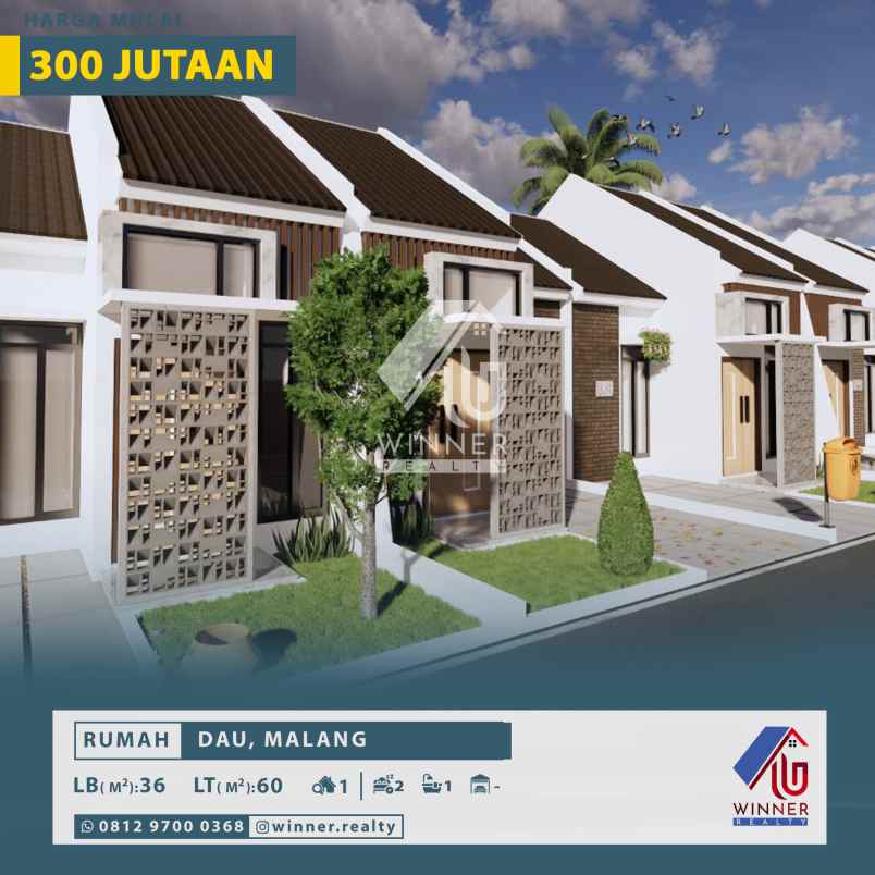 dijual rumah dau malang