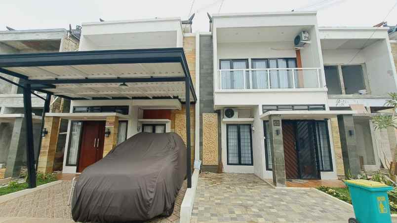 dijual rumah design bali tanpa dp di sawangan depok