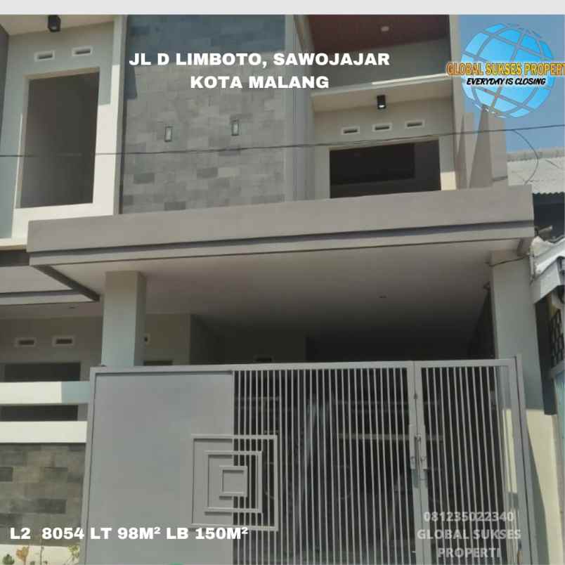 dijual rumah di jalan danau limboto