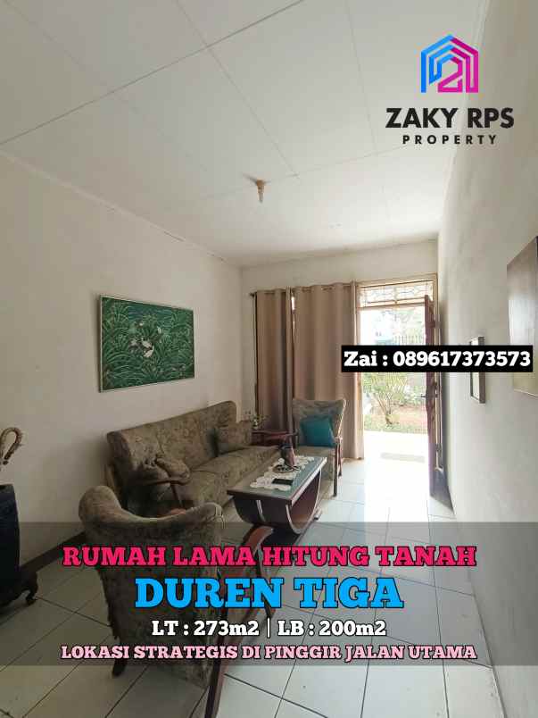 dijual rumah duren tiga