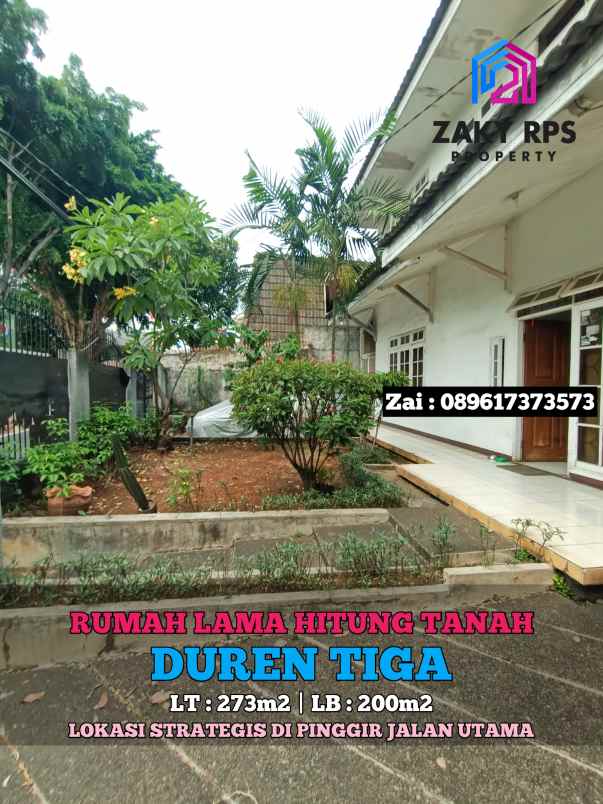 dijual rumah duren tiga