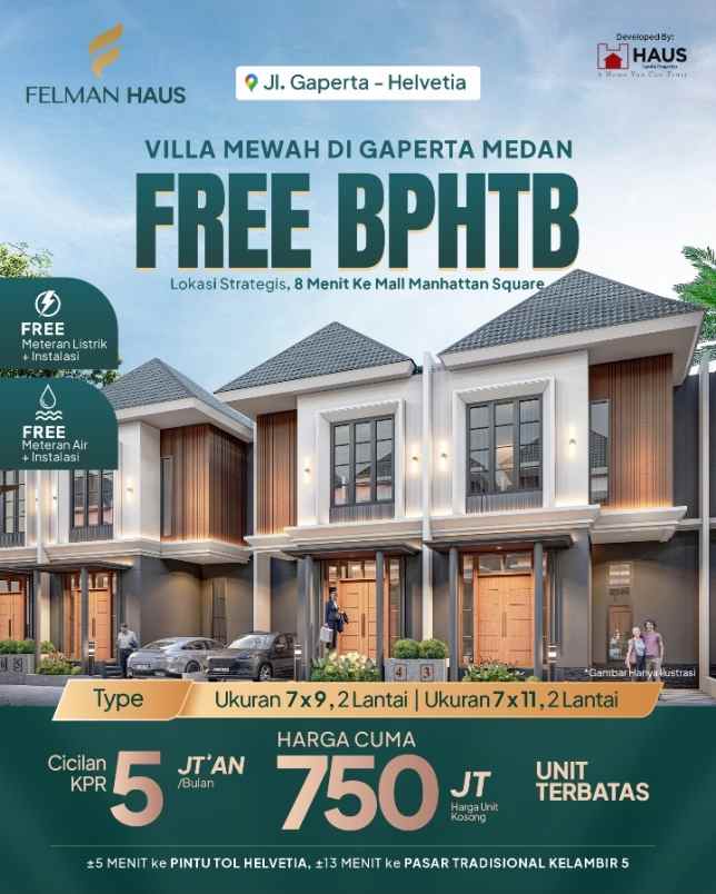 dijual rumah jalan bakti gaperta ujung