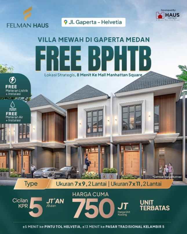 dijual rumah jalan bakti gaperta ujung