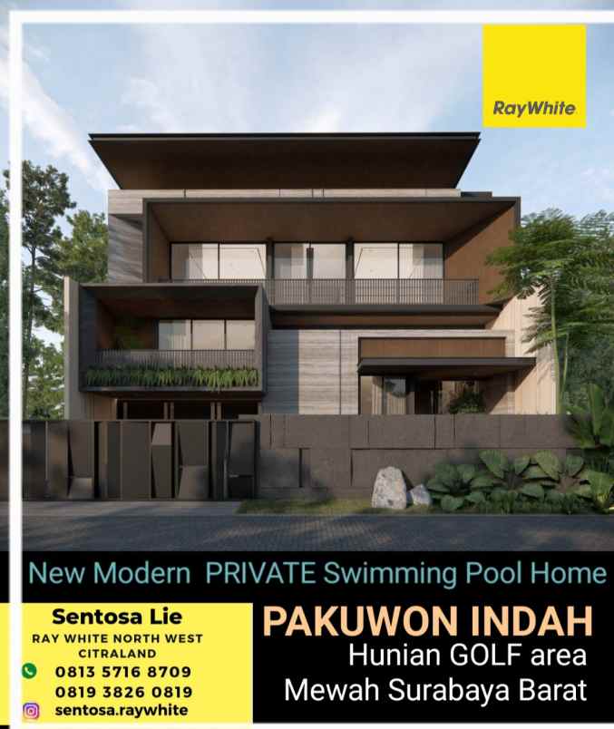 dijual rumah jalan pakuwon indah