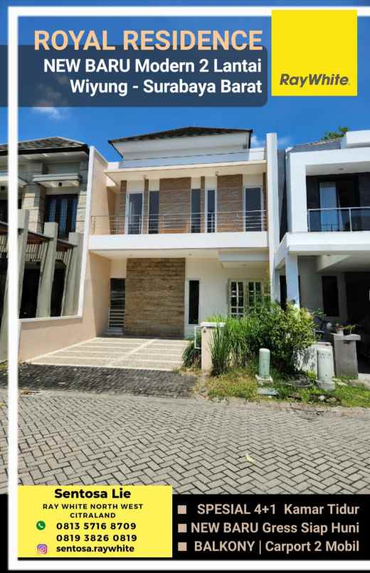 dijual rumah jalan royal residence