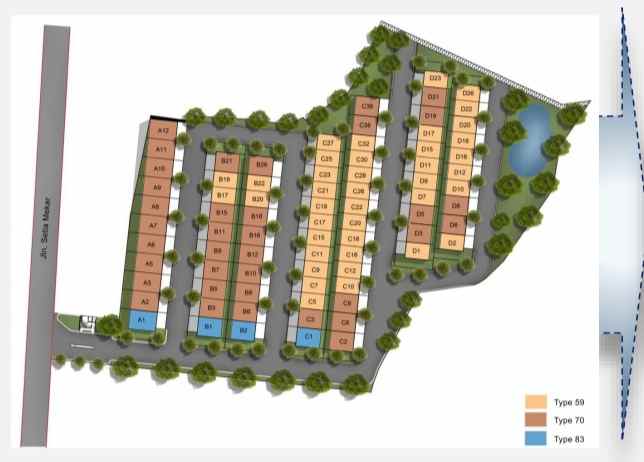 dijual rumah jalan setia mekar tambun