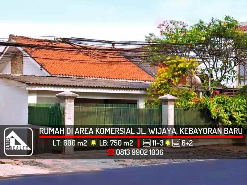 dijual rumah jalan wijaya kebayoran baru