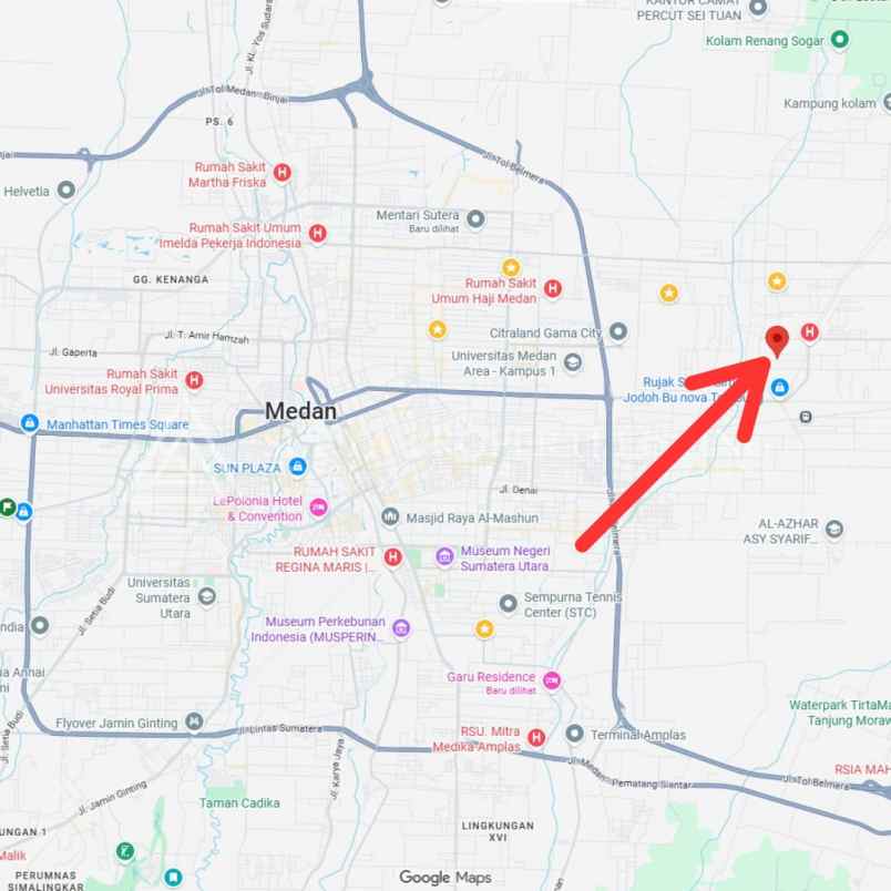 dijual rumah jl bustamam wijaya kusuma