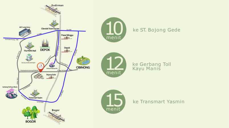 dijual rumah jl cendrawasih tajurhalang