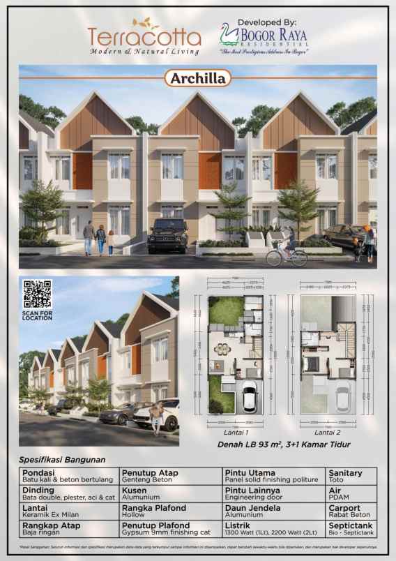 dijual rumah jl cimahpar sukaraja bogor