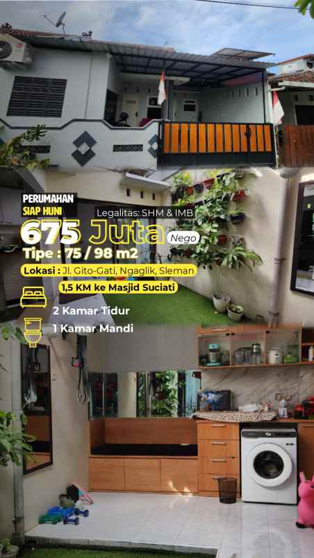 dijual rumah jl gito gati