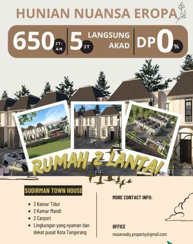 dijual rumah jl sudirman pd jaya kec