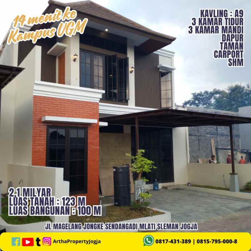 dijual rumah jongke mlati sleman jogja