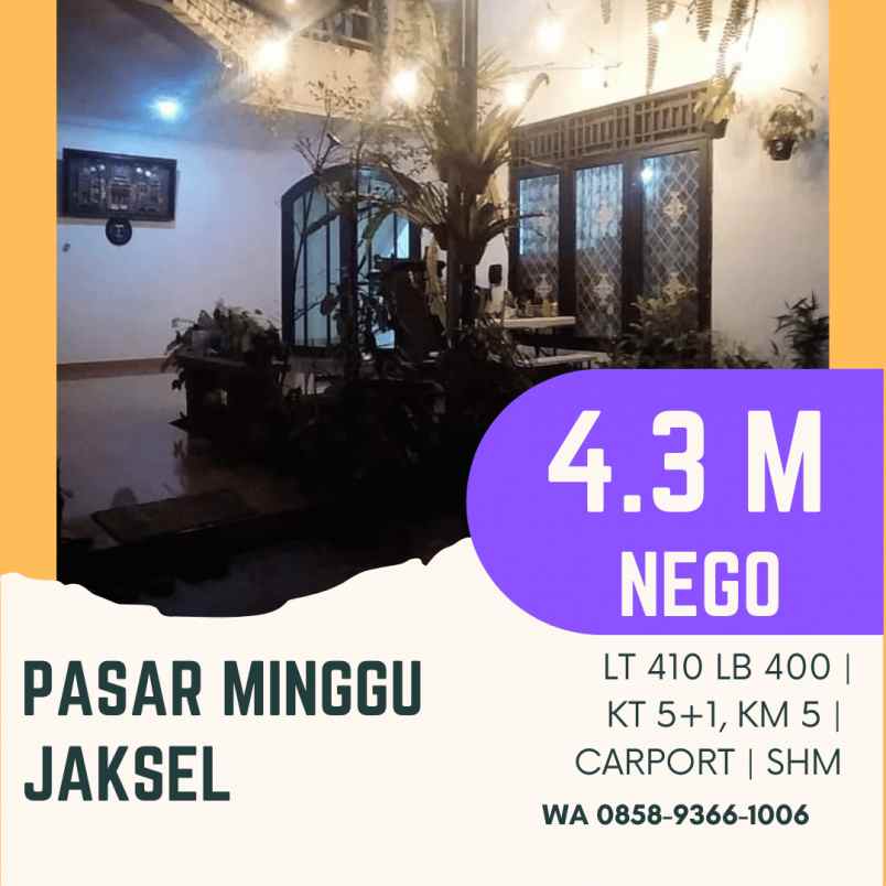 dijual rumah kebagusan 2