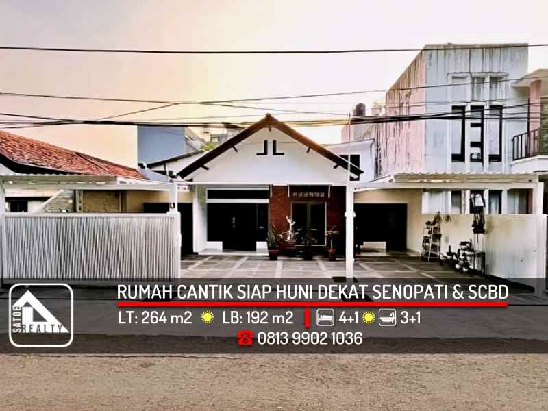 dijual rumah kebayoran baru jakarta selatan