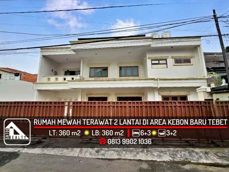 dijual rumah kebon baru tebet jakarta
