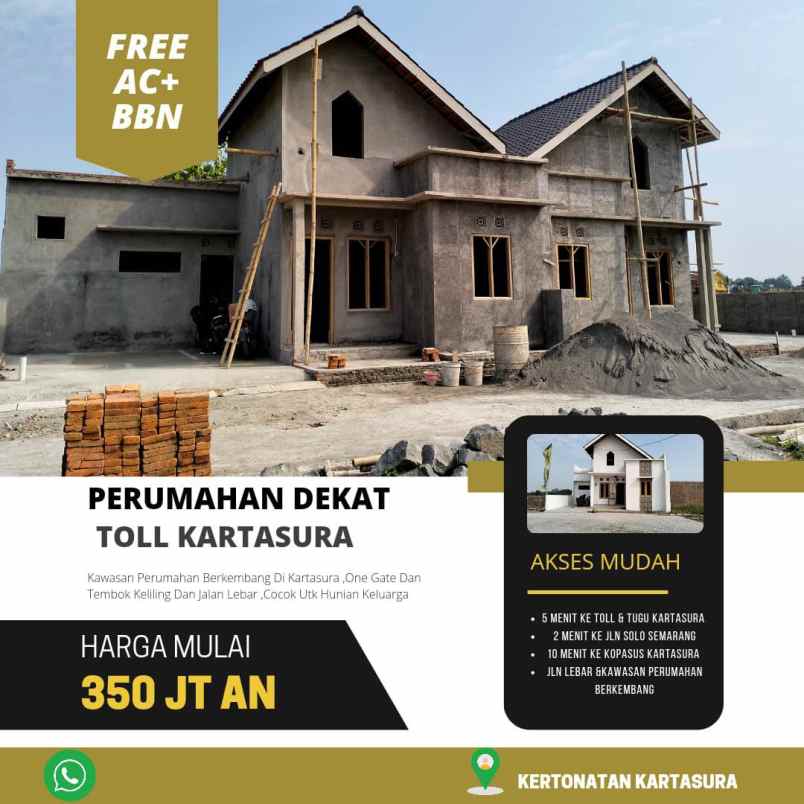 dijual rumah kertonatan kartasura