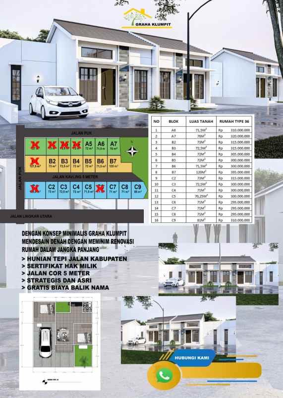 dijual rumah klumpit kec gebog kudus