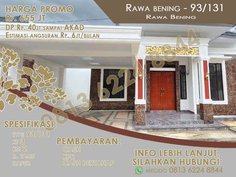 dijual rumah murah ready type 93 di kota pekanbaru