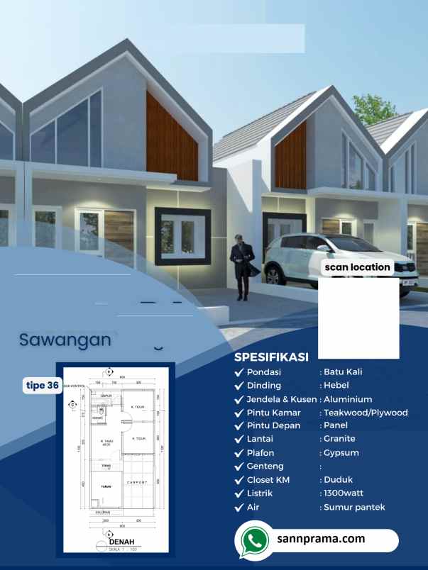 dijual rumah pengasinan