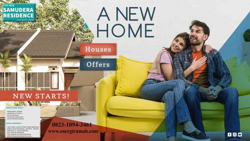 dijual rumah perumahan samudera