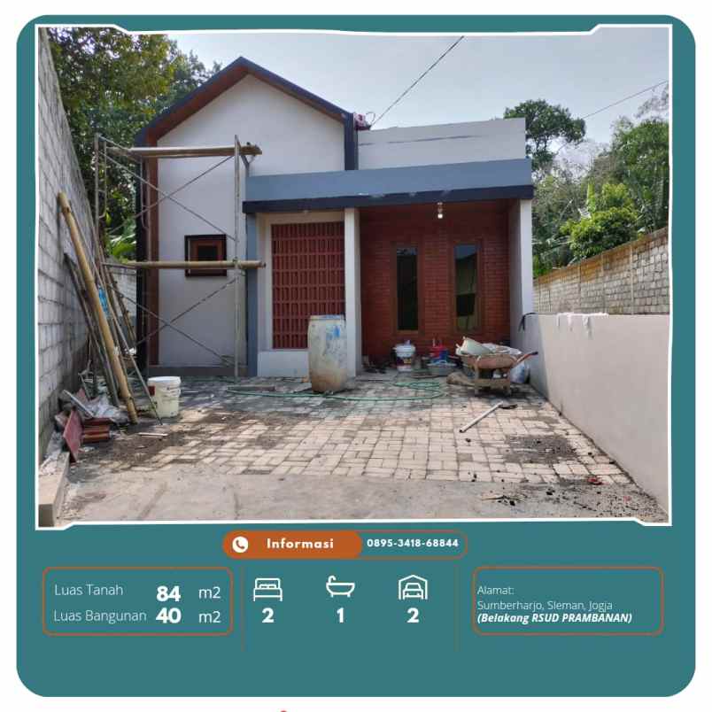 dijual rumah rsud prambanan