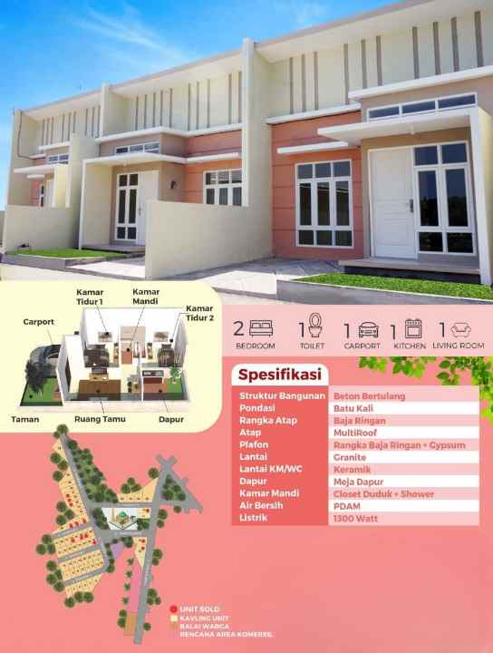 dijual rumah taman mutiara