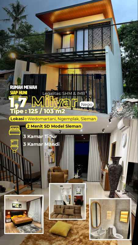 dijual rumah wedomartani dekat sd model